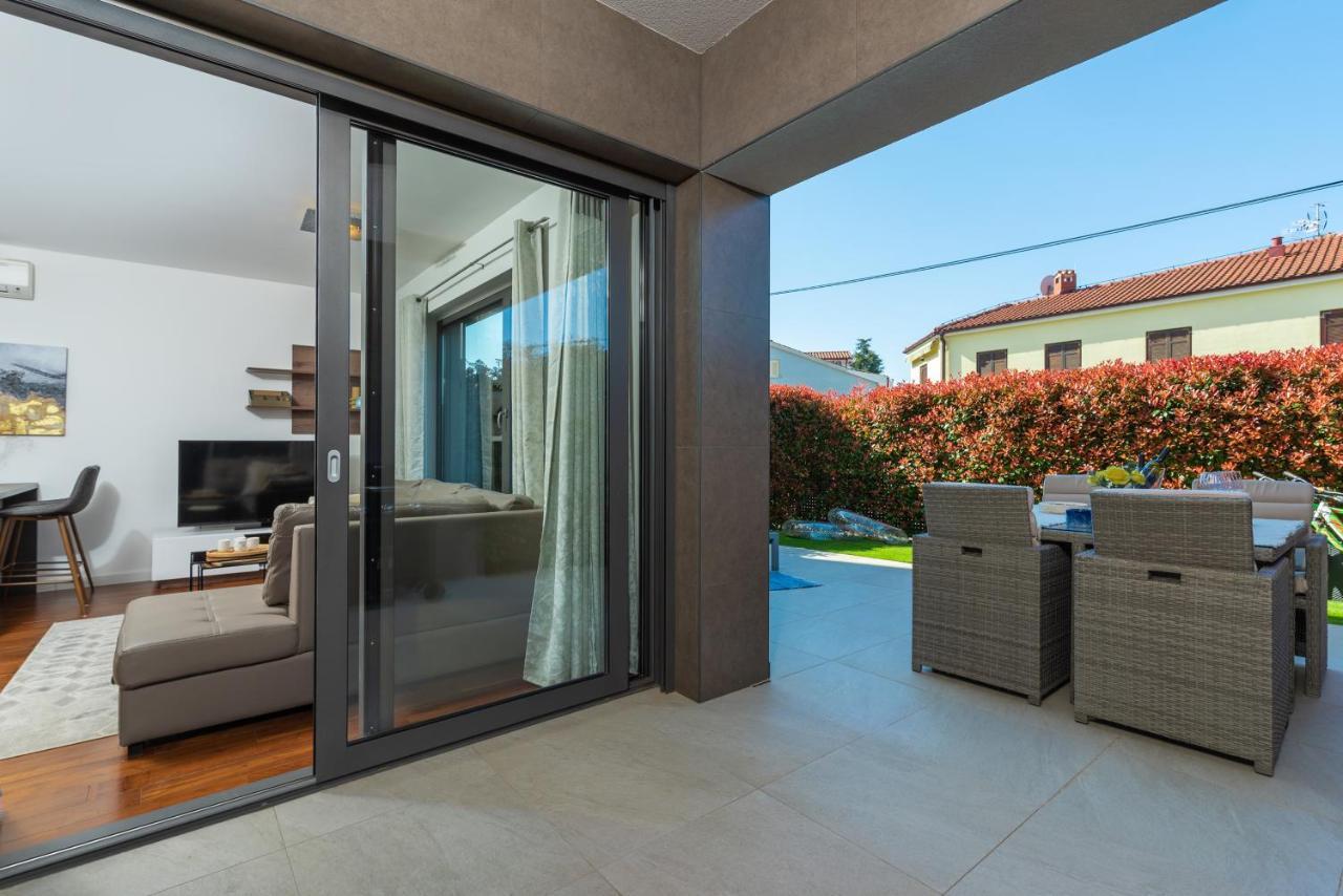 Luxury New Apartment With Private Garden Near The Beach! Poreč Eksteriør bilde